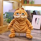ATOKNG 11.8 Inch Ugly Cat Plush Cute Cat Plush Toy-Deeply Loved by Kid Yellow Fat Cat, Lazy Yellow Fat Cat Plush Toy, Derived from Kid Favorite Cartoon animations