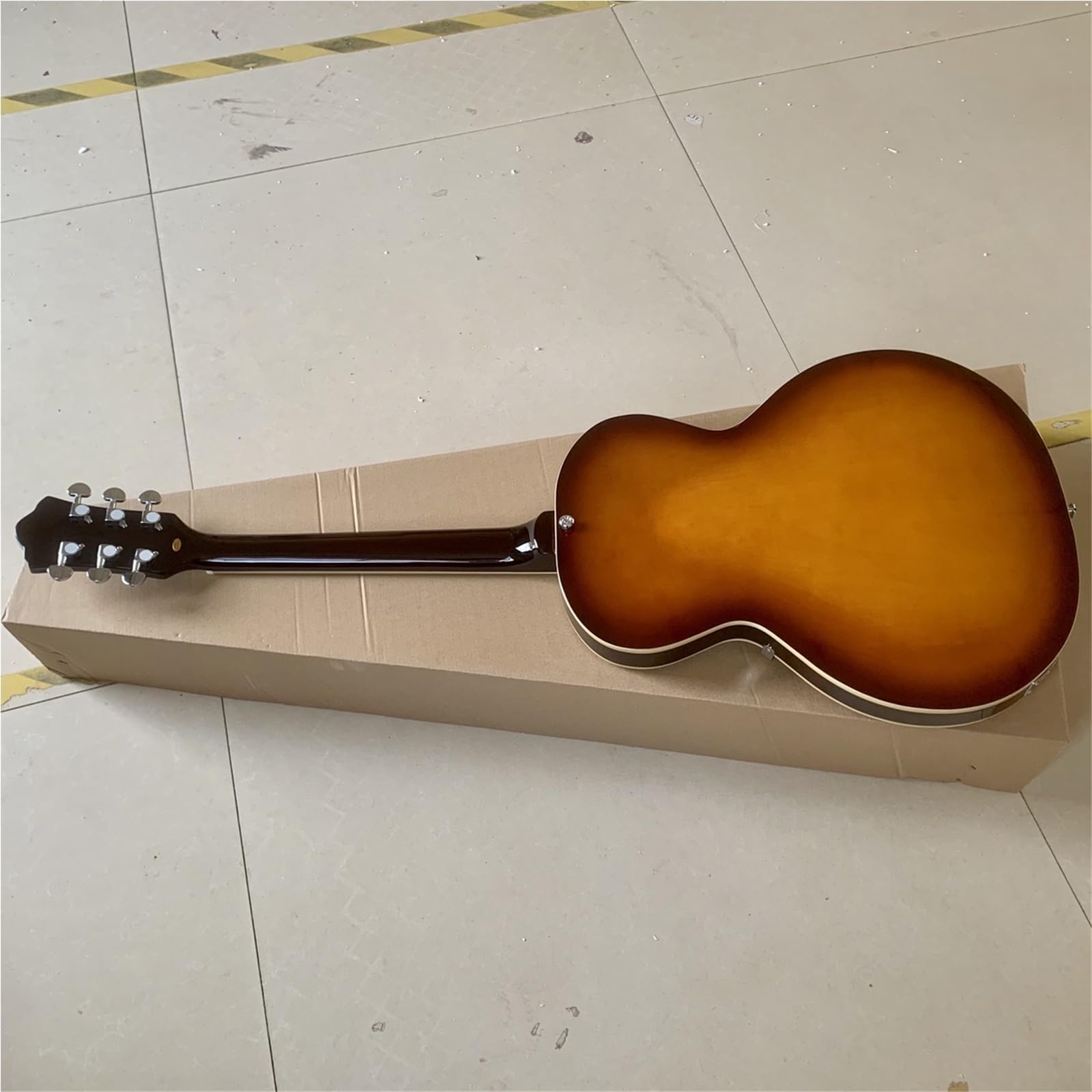 Chitarra Elettrica Per Pratica Set Chitarra Elettrica Jazz Fatta A Mano Con Foro A F Originale Full Hollow Barrel P90 Pickup