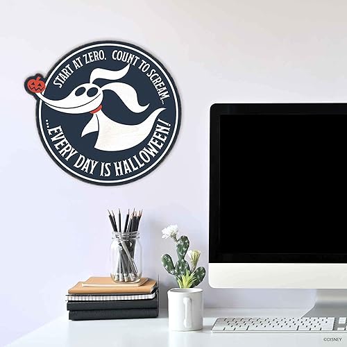 Vista 16 de Open Road Brands Disney Haunted Mansion - Corona de madera para decoración de pared de novia y calavera, espeluznante mansión embrujada