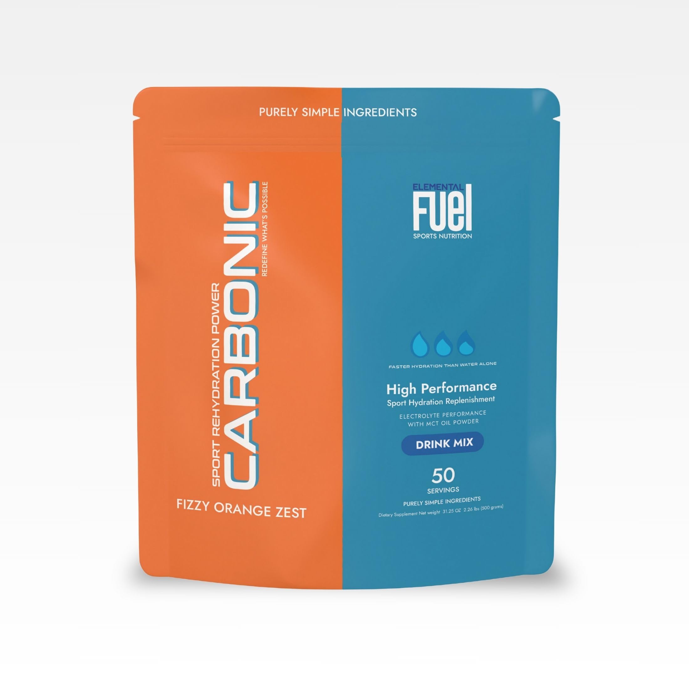 Amazon.com: Elemental Fuel Carbonic Orange Zest Hydration & MCT