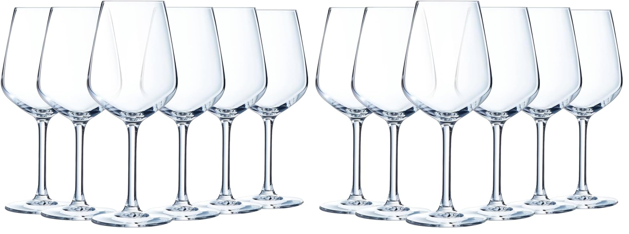 Verres à pied 40 cl au design moderne élégant Luminarc Vinetis haute qualité française