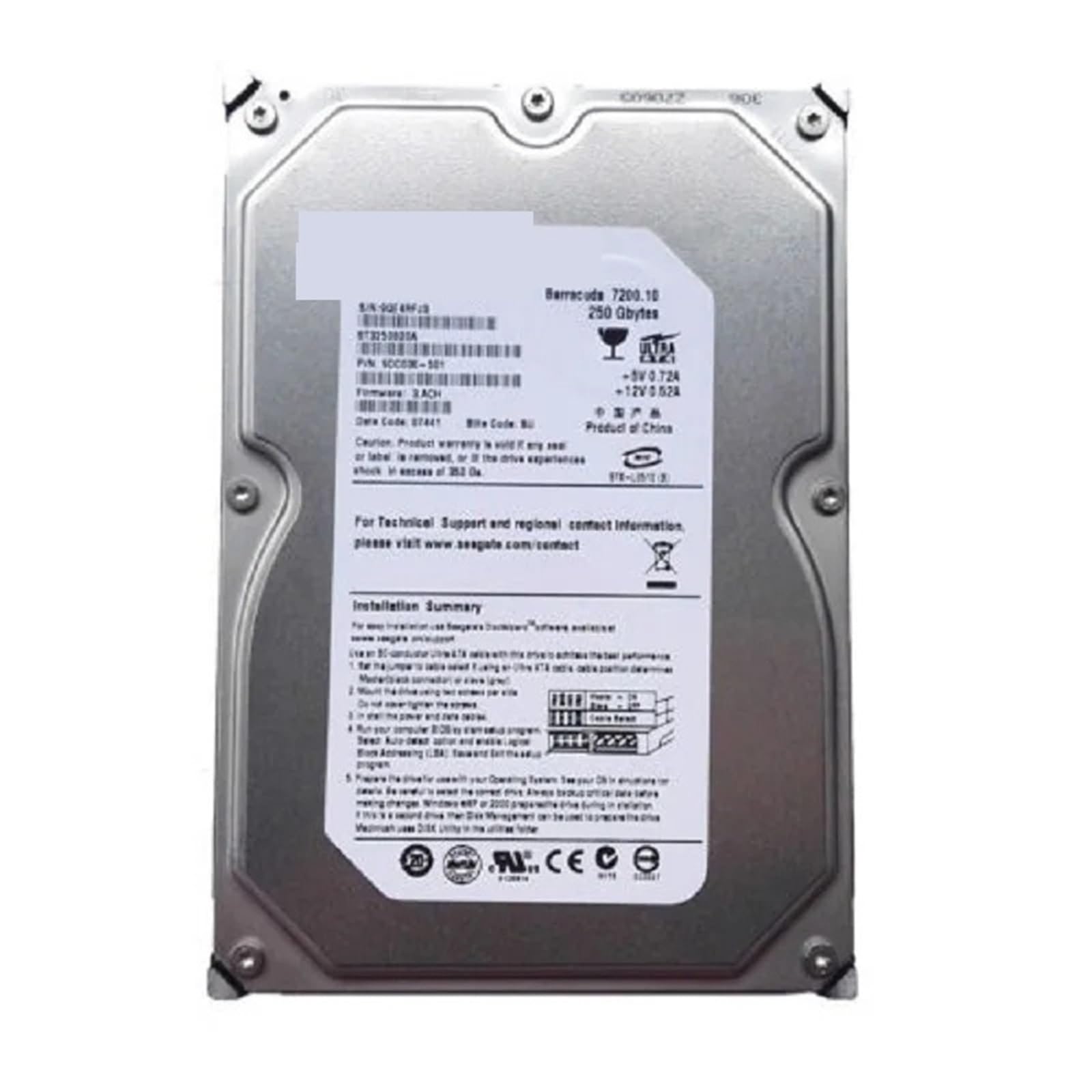 DO 7200.10 250 GB ST3250820A 7200RPM PATA 3,5-calowy dysk twardy | DO 7200.10 250 GB ST3250820A 7200RPM PATA 3,5-calowy dysk twardy