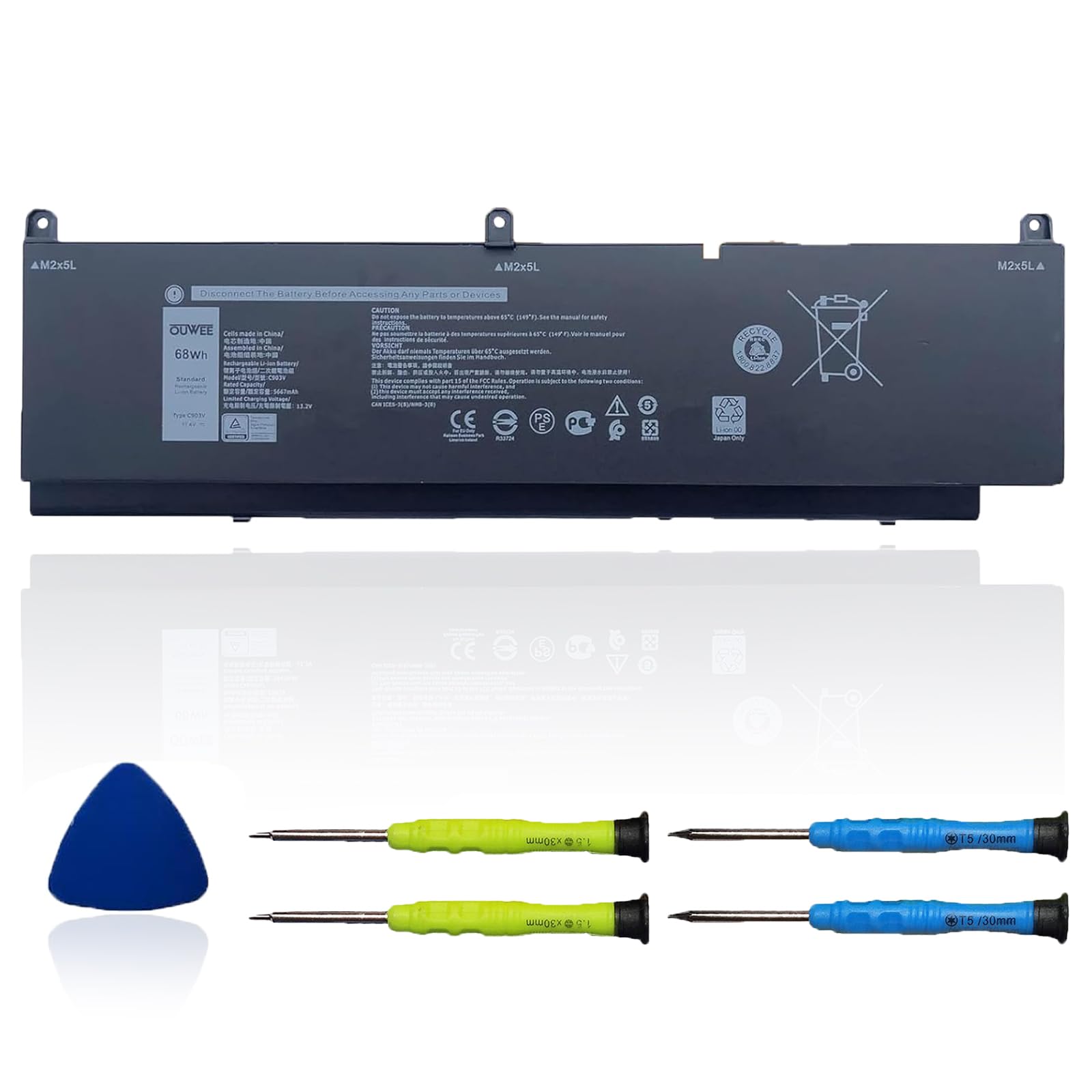 Amazon.com: OUWEE C903V Laptop Battery Compatible with Dell