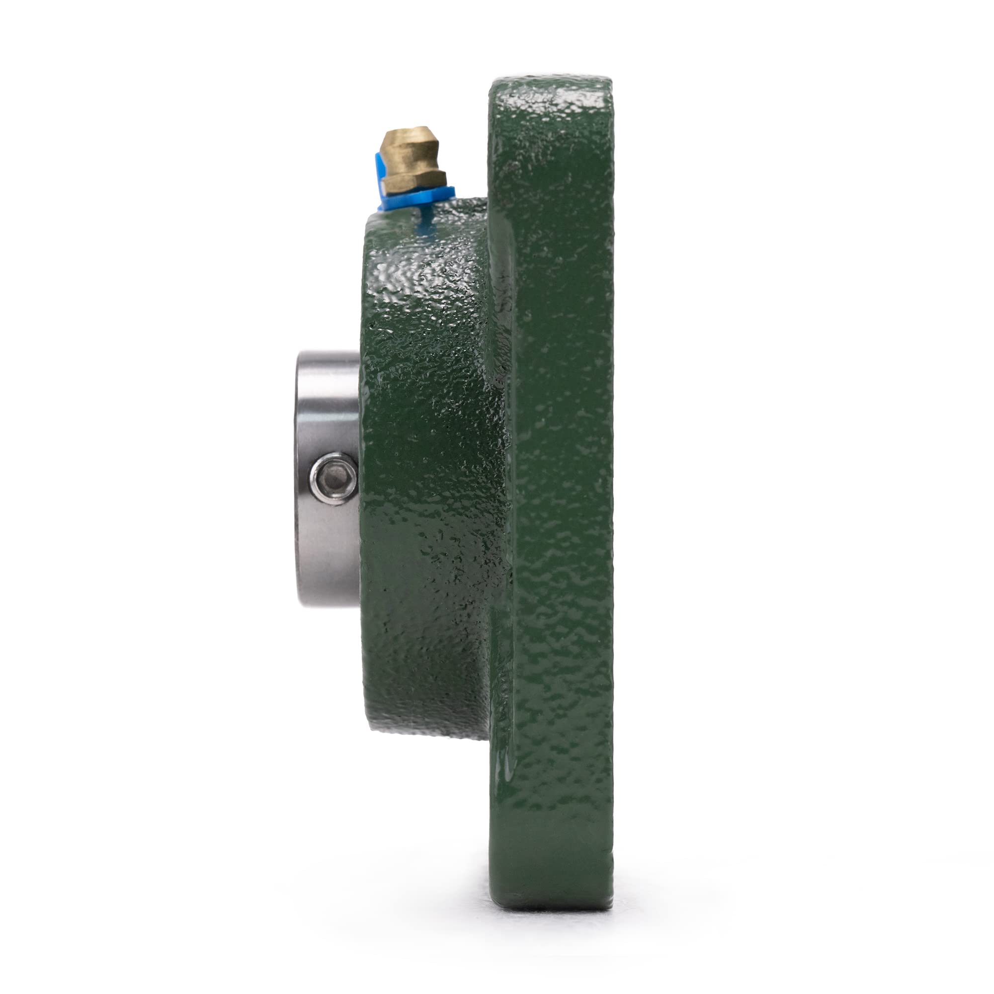 XiKe 2 Pcs UCF202 Alésage 15mm Roulements carrés à palier lisse montés sur flasque, Coquille intégrale en fonte et roulements auto-alignants en acier chromé.
