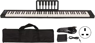Vikye 88 Keys Folding Piano, USB Foldable Piano Full Size Electric Piano Built in Speaker with MIDI Function