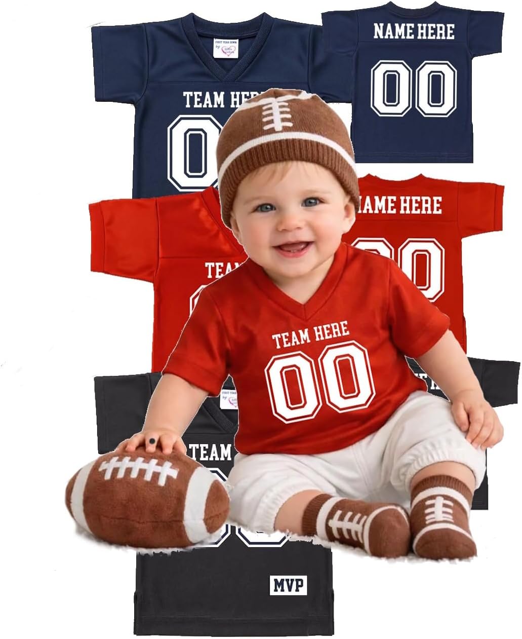 Personalized Football Jersey Custom Team, Name, and Number Pants Hat & Socks