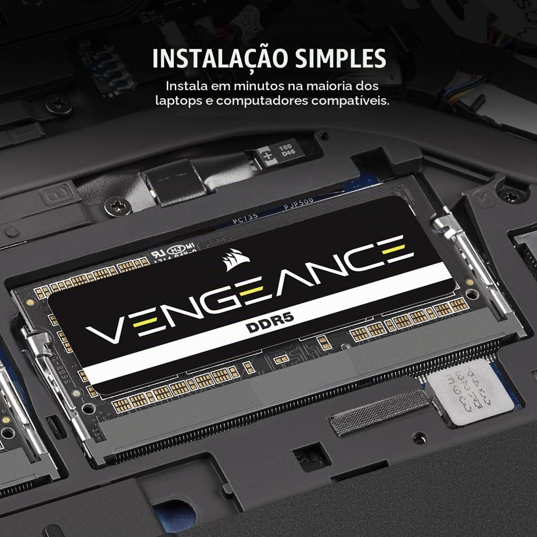 Memória SODIMM 32GB (2x16GB) DDR5 4800MHz Corsair Vengeance - para