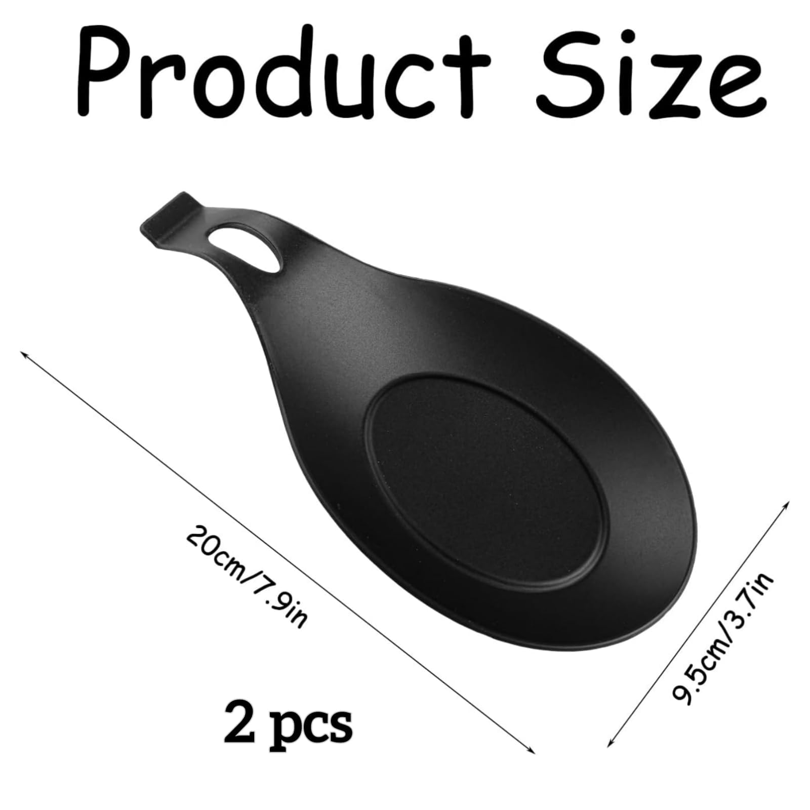 2 Porta Cucchiaio In Silicone - Grigio E Nero, Per Appoggiare Utensili Da Cucina Senza Macchiare - Foto 8