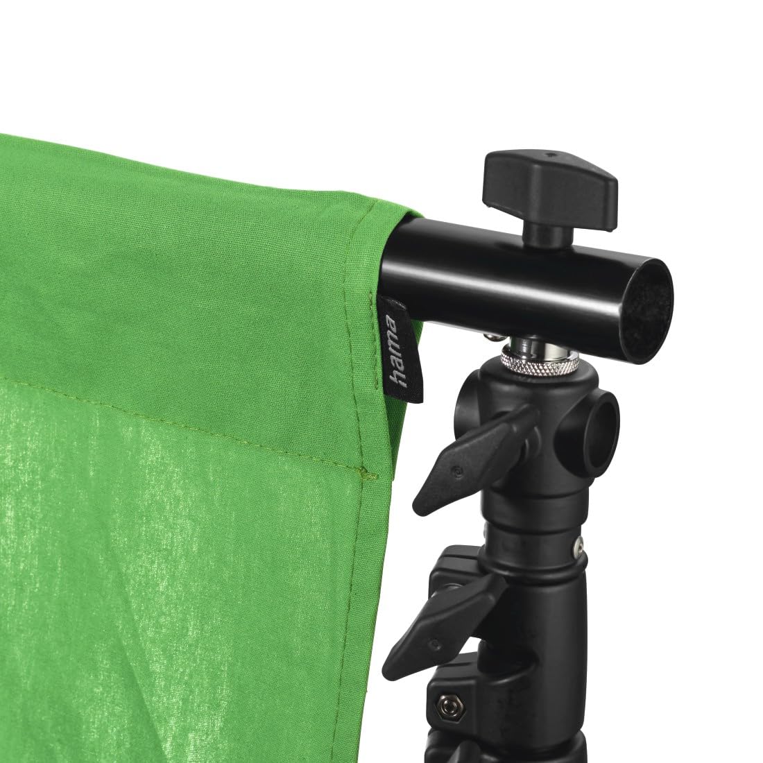 Hama Sfondo fotografico in tessuto, 2,95 x 6 m (sfondo pieghevole per studio fotografico, 100% cotone, verde screen, background sfondo fotografico per fotografia, video e televisione), verde