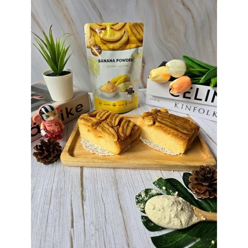 (Pack of 3) ควีน Pure Gros Michel Banana Powder - Finely Ground Fruit Powder for Smoothies, Baking 100g image 3