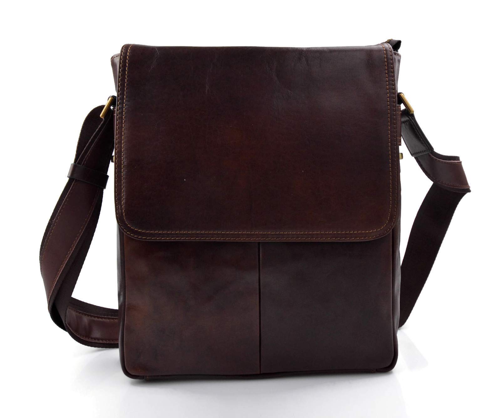 Borsa pelle porta tablet xxl a tracolla uomo donna borsello testa moro vera pelle a spalla postino pelle