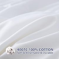 Vista 6 de ABENE Cubrecolchón para aliviar el dolor de espalda, extra grueso, funda protectora de colchón suave con bolsillo profundo de 8 a 21 pulgadas Blanco