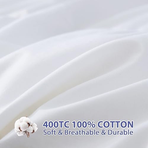 Miniatura 6 de ABENE Cubrecolchón extra grueso relleno de plumas de fusión California King para dolor de espalda, acolchado de lujo con capa de Doule mullido,