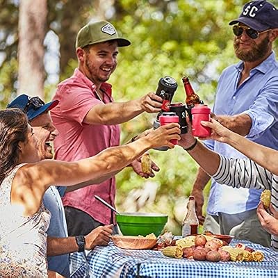 Hydro Flask Can Cooler Cup - Stainless Steel & Vacuum Insulated - Removable Rubber Boot - 12 oz, Pacific