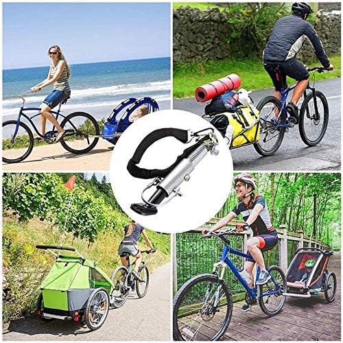 Happae Bike Trailer Hitch Linker, Universal Bicycle Trailer Hitch Connector, Attachment Connector Steel Coupler Adapter for Child Pet Cargo Mountain Bike Trailers Photo