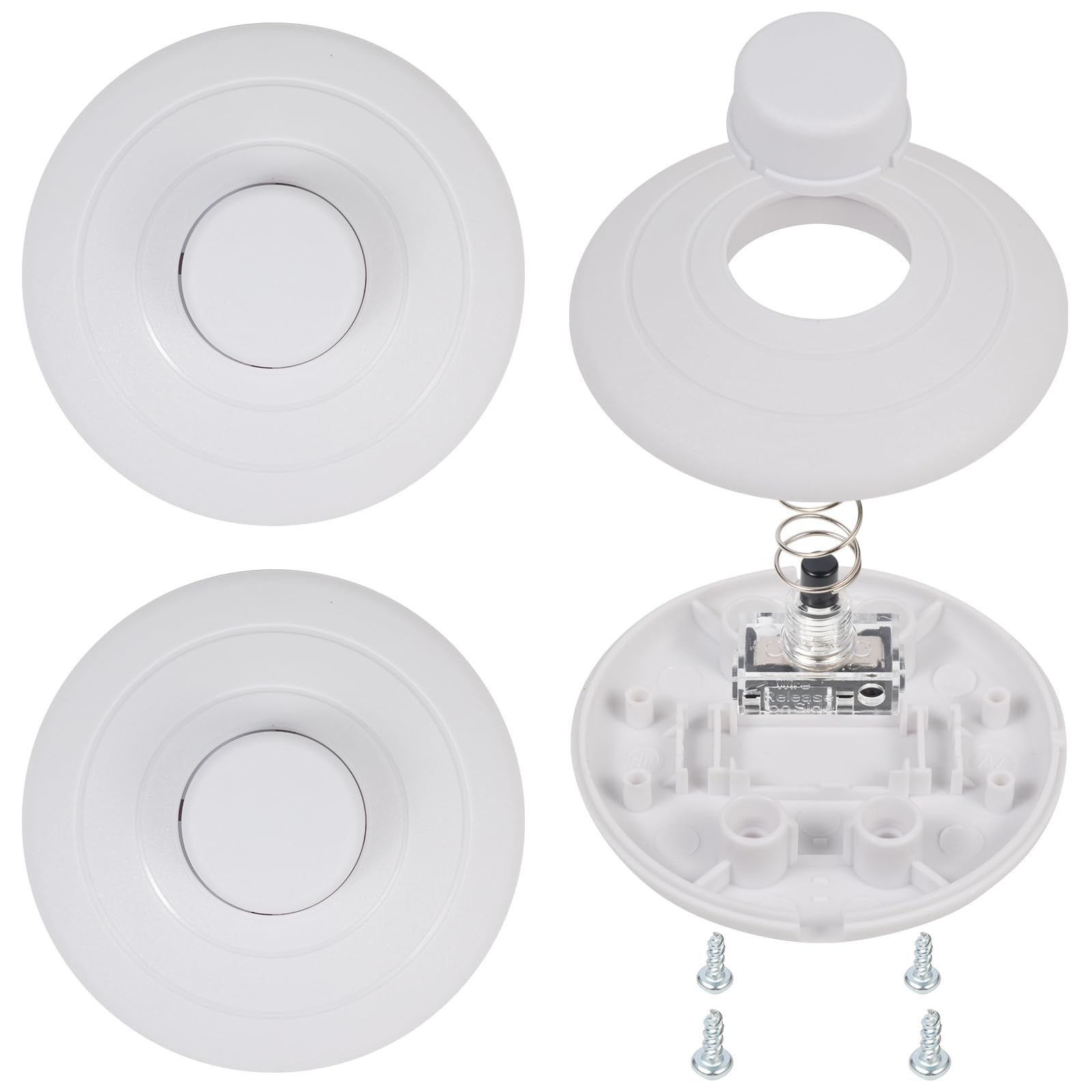 3 Pack​​ Floor Lamp Foot Switch – Spring On/Off Switch for Lamps, LED Lights, Fans & Christmas ​​Trees​​, ​​Compatible​​ with 18AWG Wires, AC 125V/3A