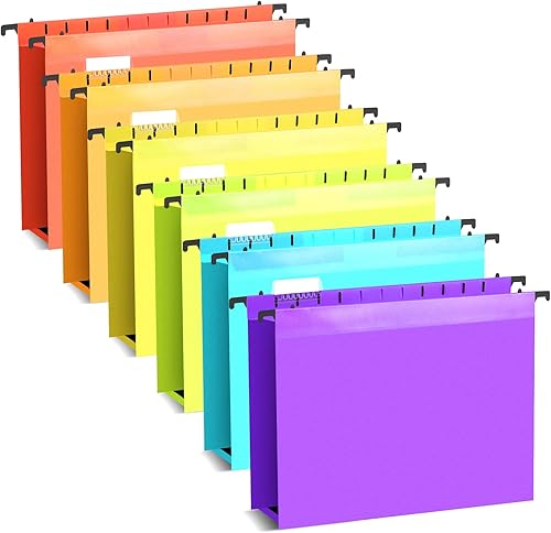 Qmioti Carpetas colgantes de plástico