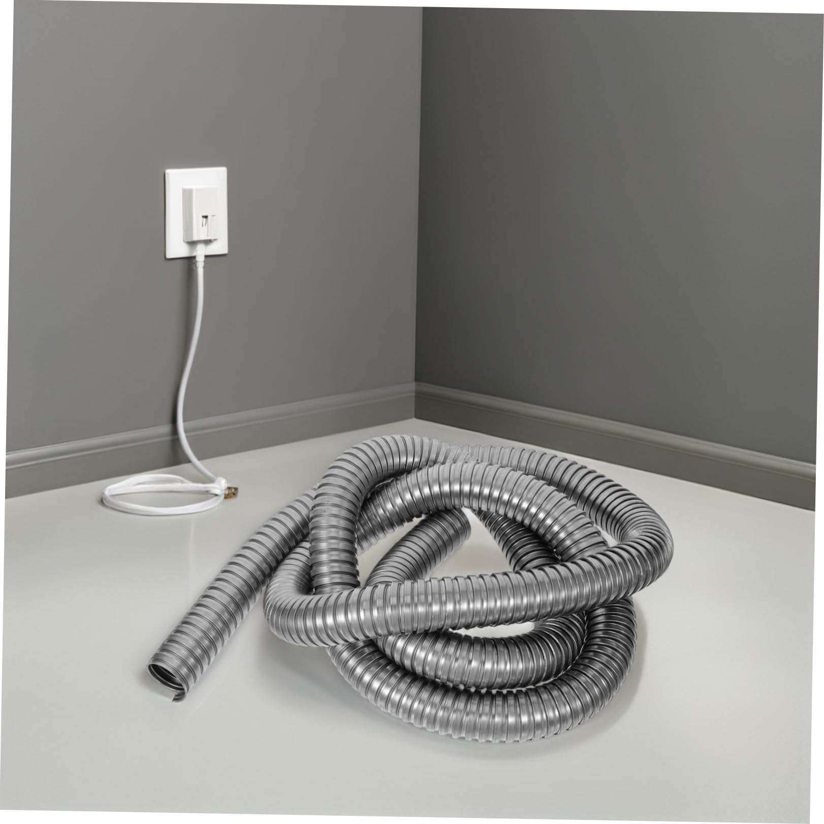 ARTIBETTER Condotto Flessibile in Acciaio Inox 304 per Cavi, Argento