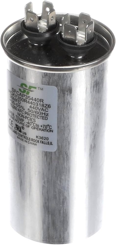Trane Capacitor; 35Mfd 370/440V Round Run Capacitor: Amazon.com