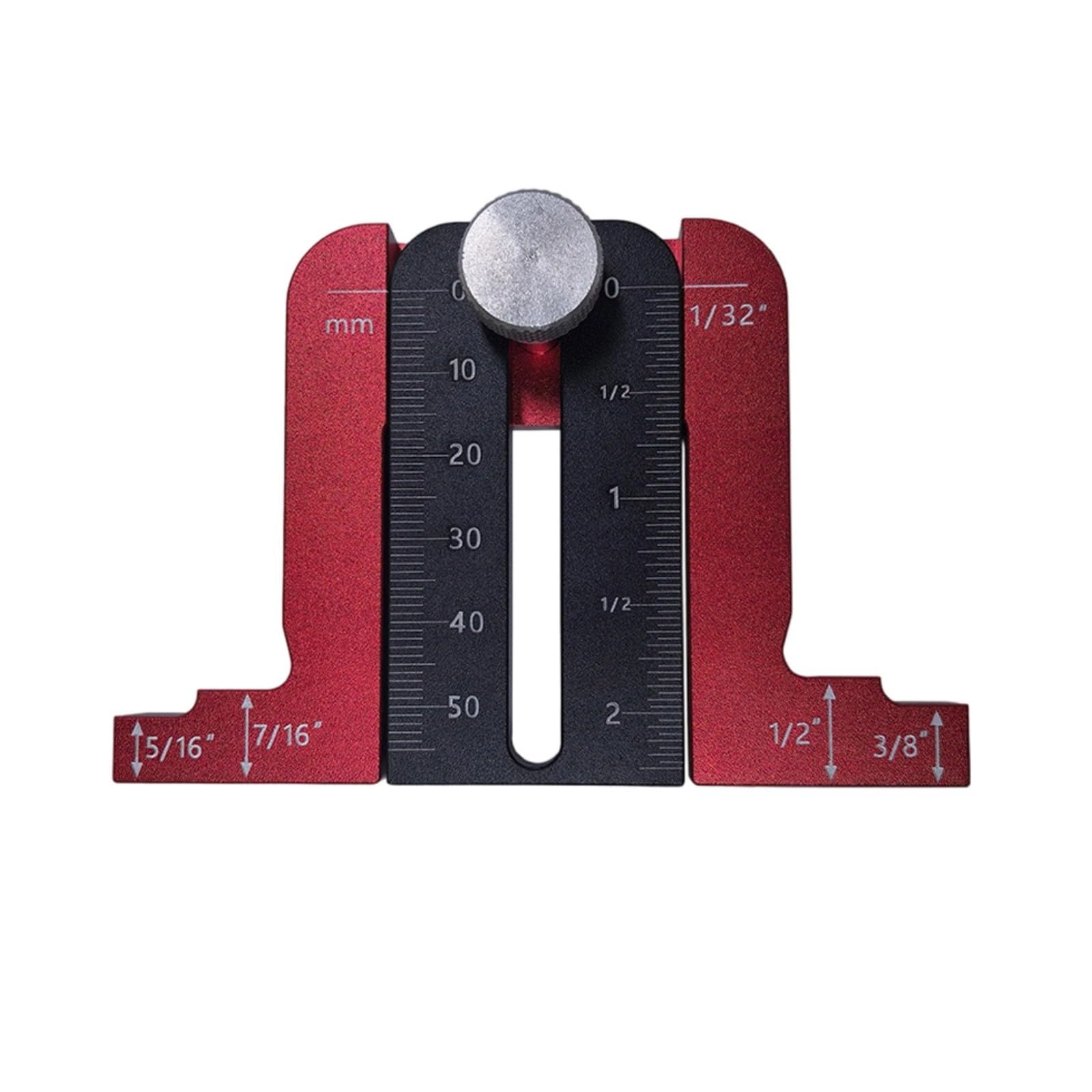 Woodworking Measurement Device Aluminum Construction for Depth Height Adjustments in Carpentry Portable Height Measurement Tool