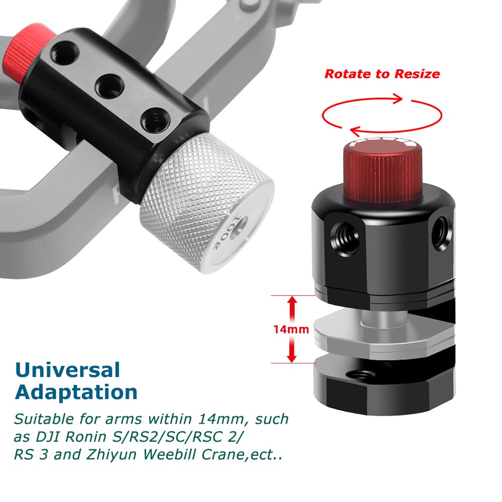 Amazon.com: KOQINVIZ Kit universal de contrapeso cardán con abrazadera de  montaje de peso de equilibrio y contrapesos de 1.76 oz+3.53 oz para DJI  Ronin S/SC/RS2/RSC2/RS3/RSC3, Zhiyun Weebill S Crane Gimbals : Electrónica