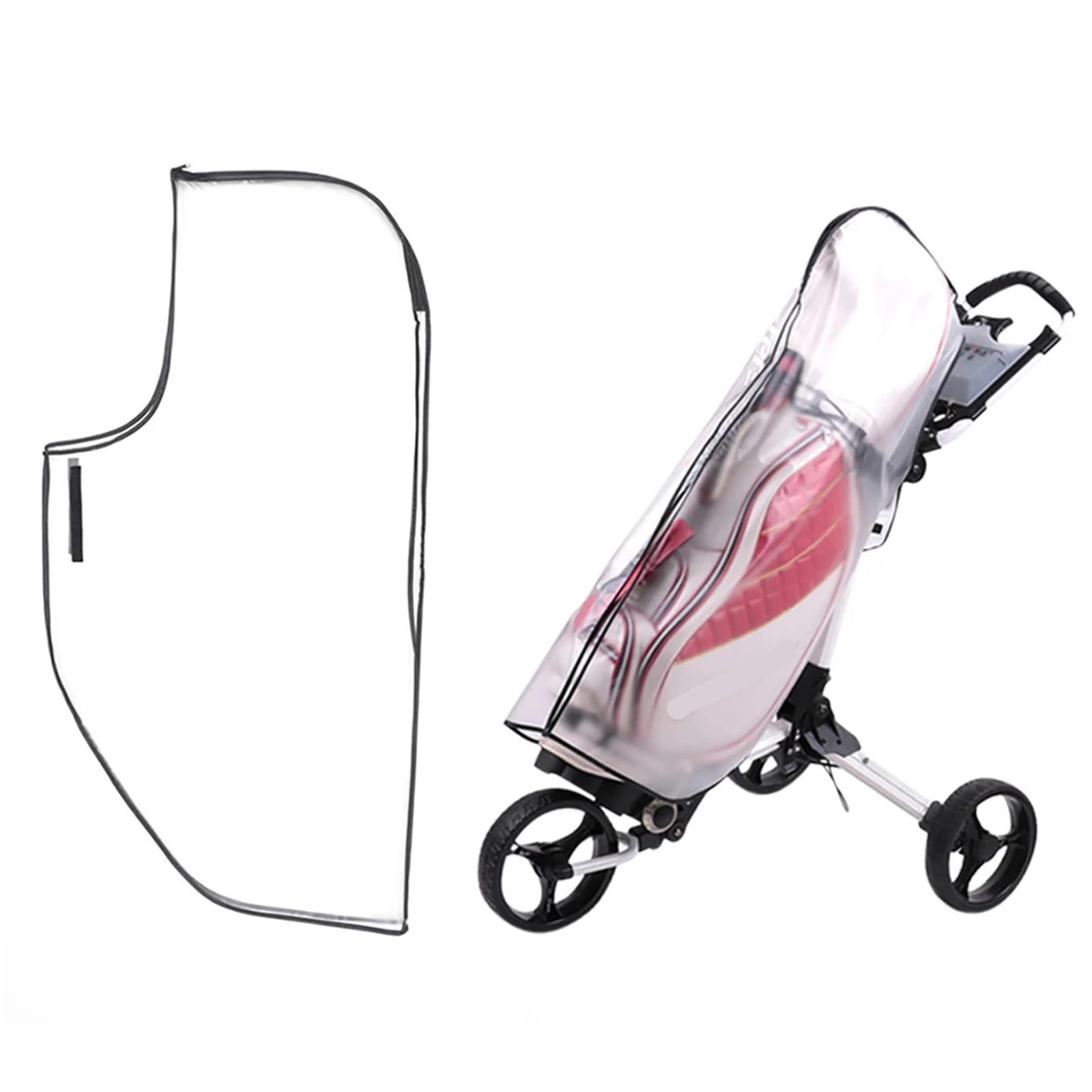 Funda para Bolsa De Golf Bolsa de Golf for Lluvia, Cubierta Impermeable con Cremallera, Gran Capacidad, Polvo, Suministros for cancha Club al Aire Libre, 2 uds