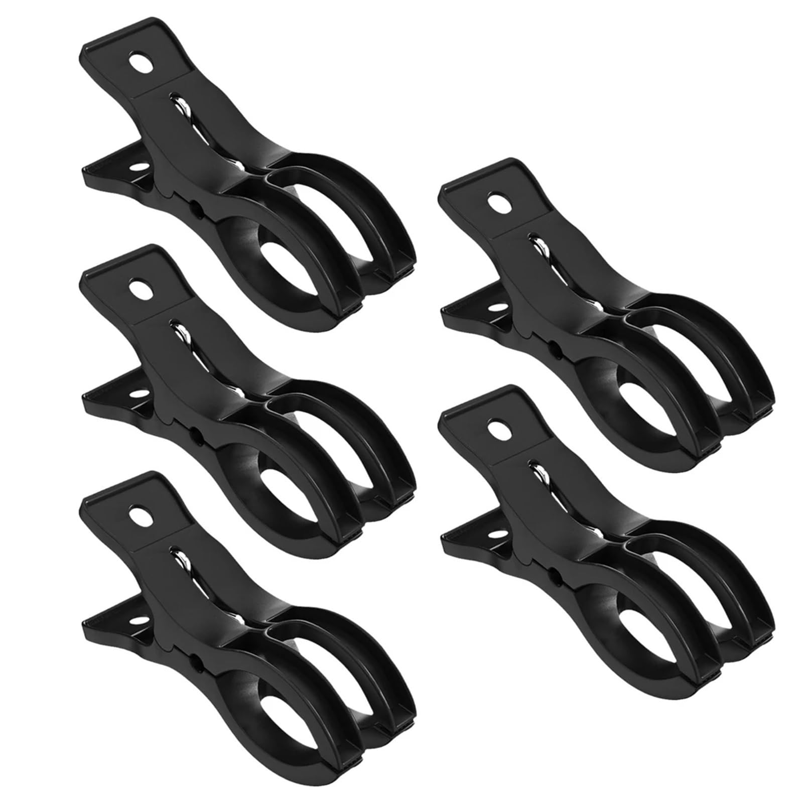 Beach Towel Clips Clothespins Futon Pegs Clothespin Pole Clips Laundry Supplies Clothesline Strong Clamping Power Windproof Non-Slip(BK)
