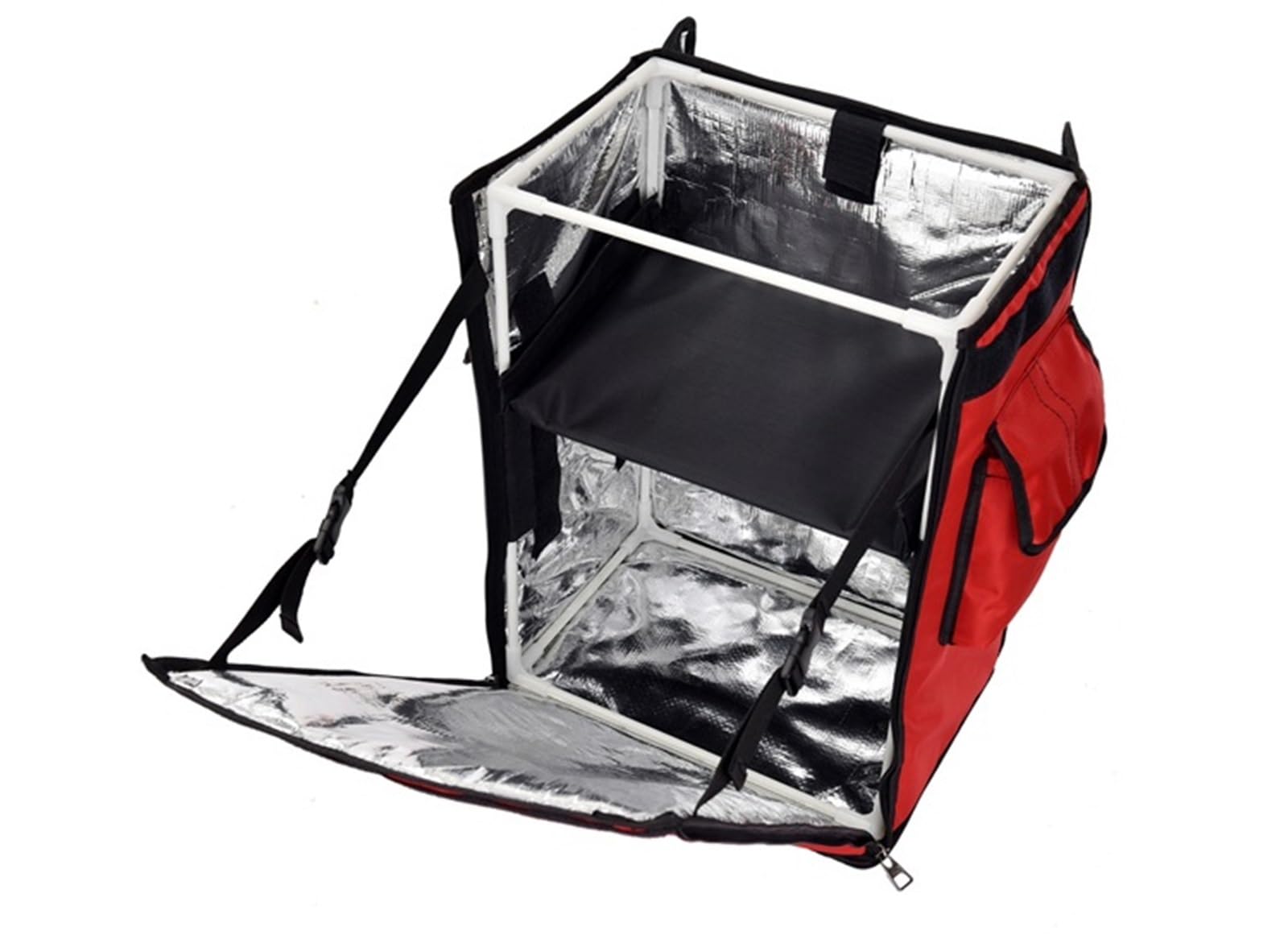 Mochila Delivery,Mochila Repartidor 4 2L / 58L Bolsas De Comida para Llevar A La Rápida Pizza Bolsa Entrega Caja Hielo Aparato Impermeable Aislamiento Almuerzo(42L Black Color)