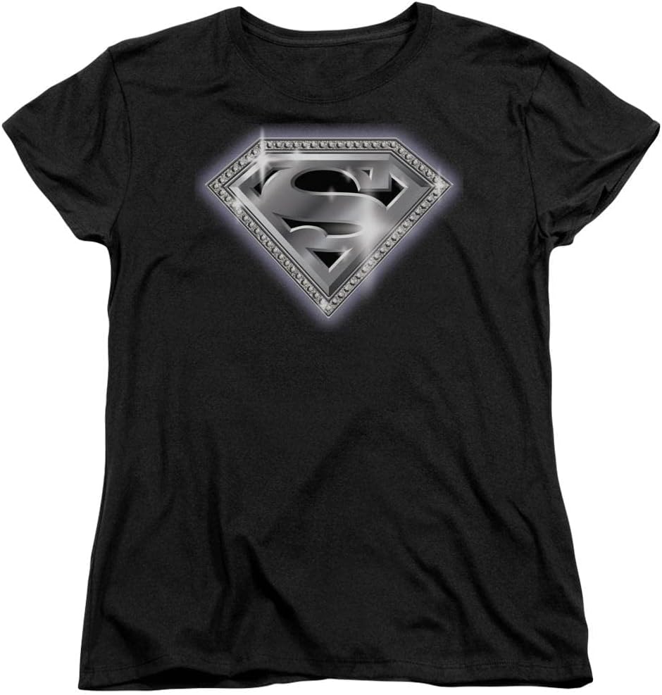Sons of Gotham Superman Bling Shield Women's T-Shirt