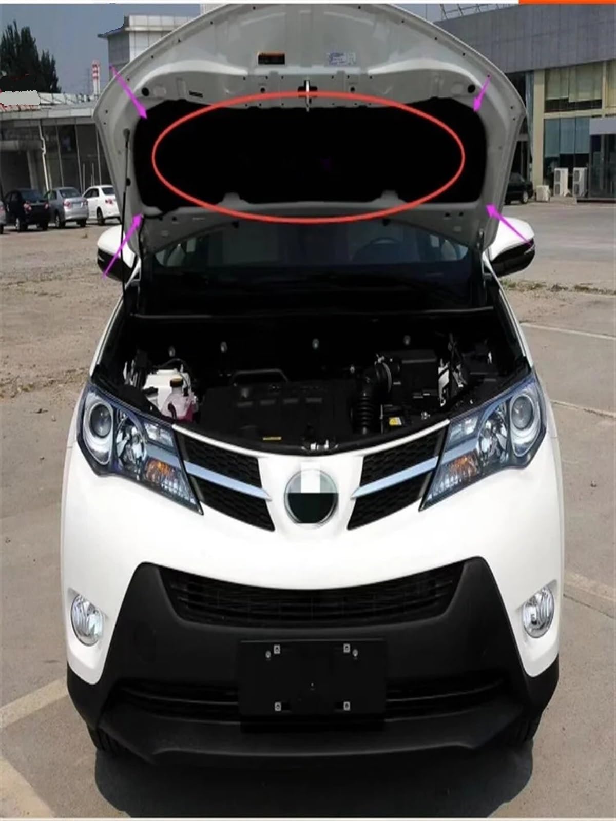 Czarna przednia maska ​​silnika samochodu bawełna izolacja akustyczna i cieplna, dla TOYOTA, dla RAV4, 2009 2010 2011 2012 2013 2014 2015 2016 2017 2018 Izolacja cieplna kaptura(B 09-12)