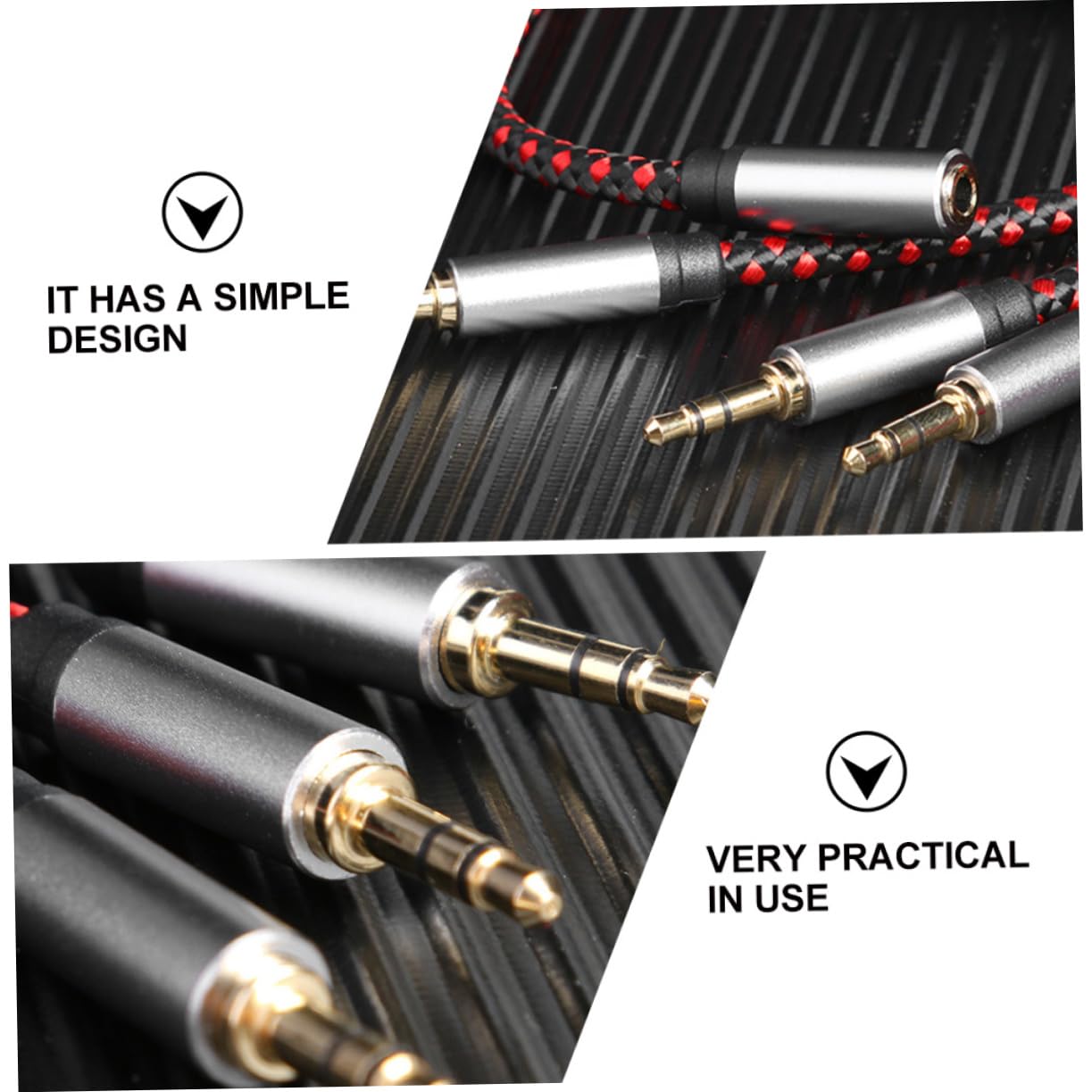 Hemobllo 3stücke Audio Splitter Kabel Hochwertiges Wege Audiokabel Langlebig Flexibles Design Für Lautsprecher Und Mikrofone Einfache Handhabung Und Platzsparende Aufbewahrung