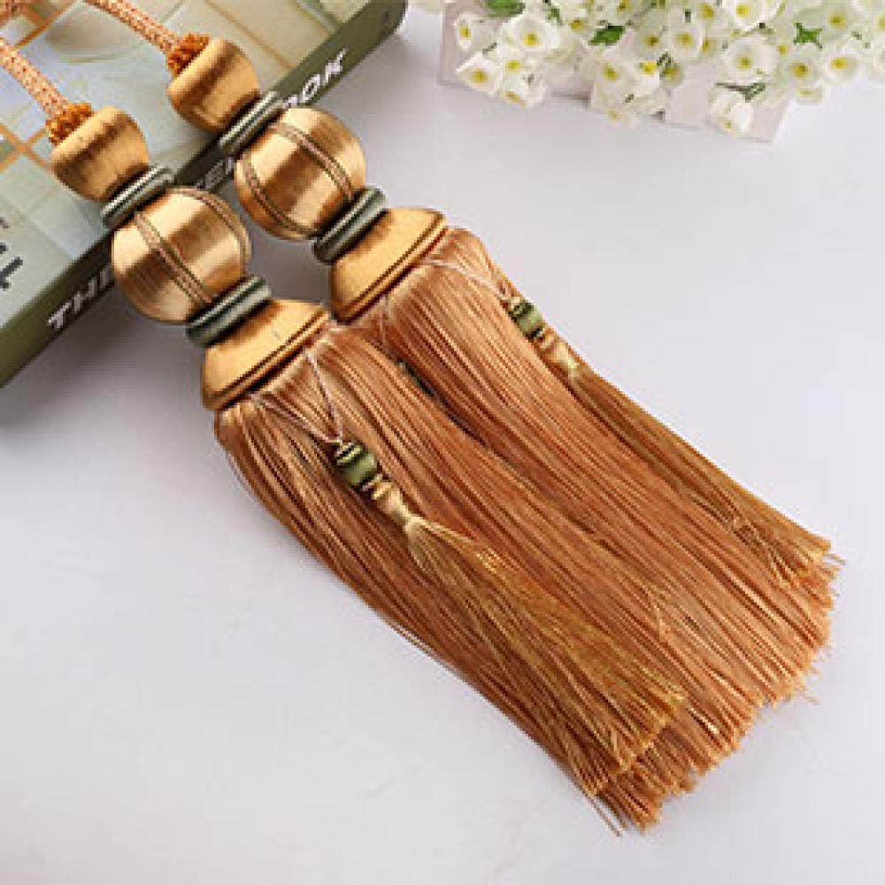 Embrasse De Rideau À Double Boule, Attache De Rideau Suspendue, Sangle De Corde, Pompon Suspendu, Boucle De Rideau, Crochet De Rideau/Rouge Vin
