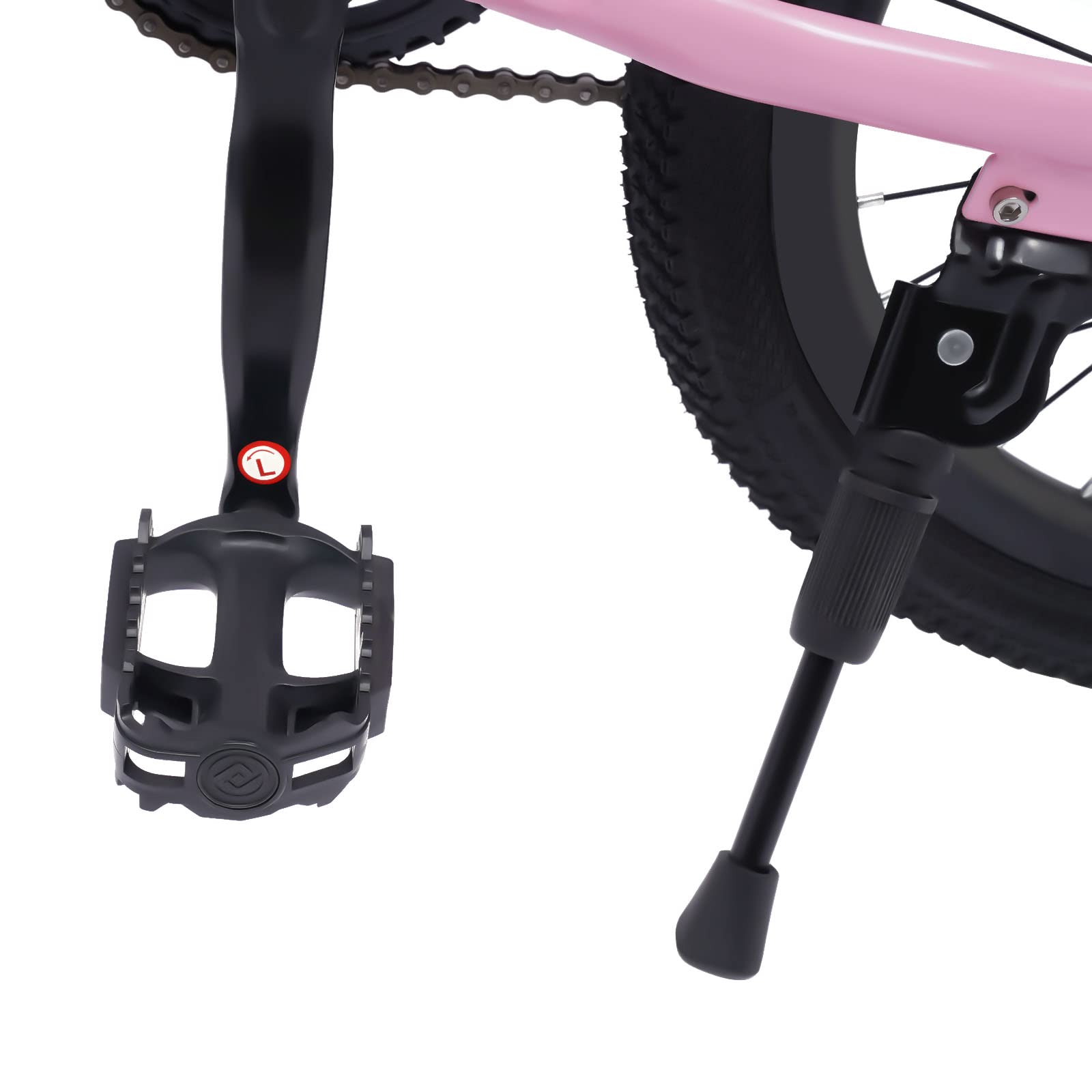 18 Zoll Kinderfahrrad Jungen Mädchen Bike, Mountainbike Für Verschiedene Straßen, Kohlenstoffstahl, Abnehmbaren Räder, Mit Sortierbeutel Reifenpumpe, Geschenke (Rosa)