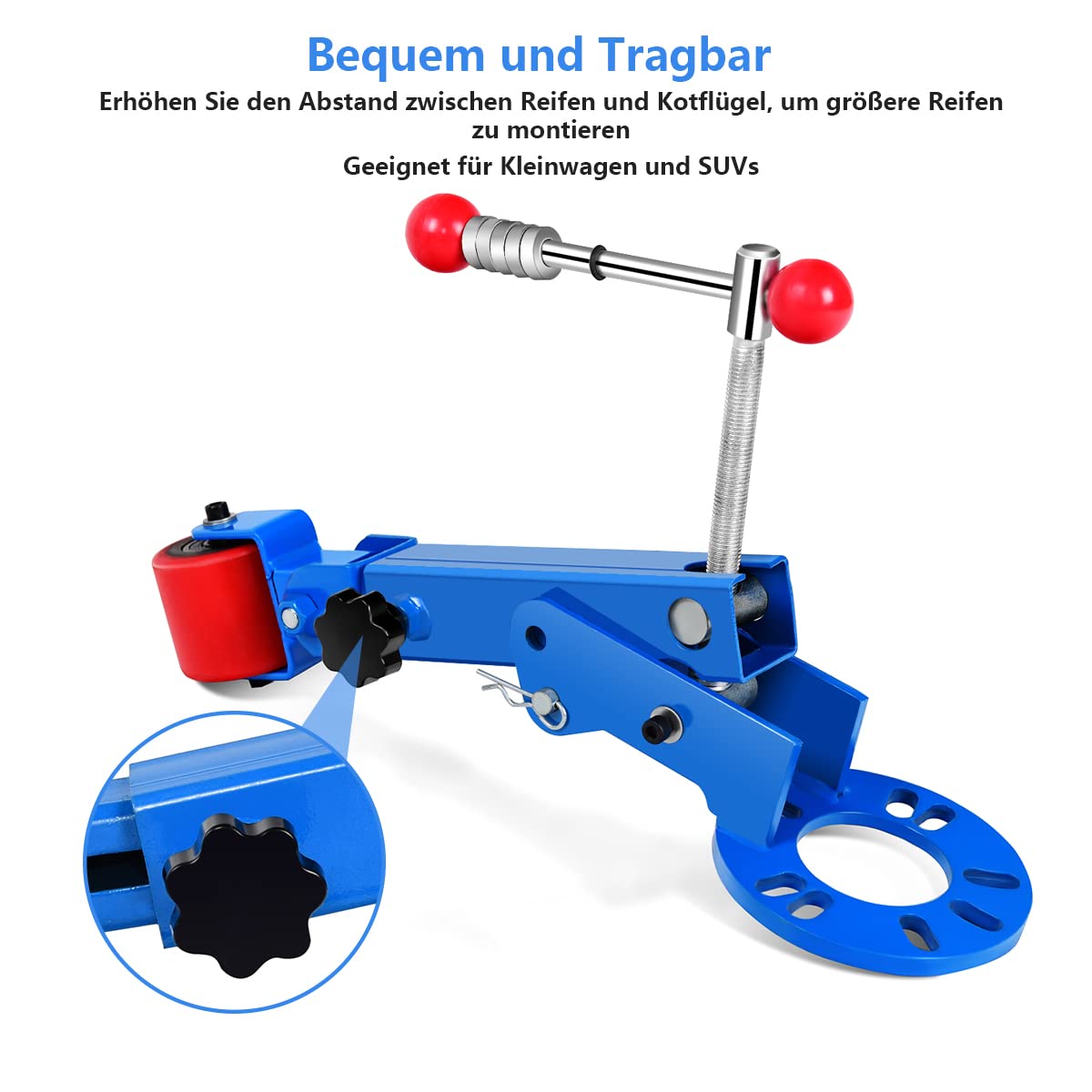COSTWAY Bördelgerät Bördelrolle, Bördelwerkzeug für Kotflügel Pkw/Kfz/LKW, Profibördelgerät Fenderroller, Kotflügelroller mit verstellbarem Arm, Auto Roller Metall, Werkzeug Fender Universial