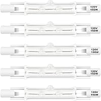 Vista 11 de R7S - Bombillas halógenas de 100 W, regulables, 120 V, 3.071 in, tipo T3 J, con larga vida útil, bombillas lineales de doble extremo blanco cálido