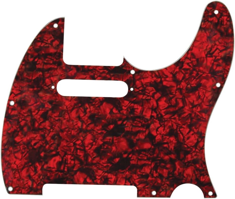 D'Andrea Pro Tele Guitar Pickguard, Red Pearl