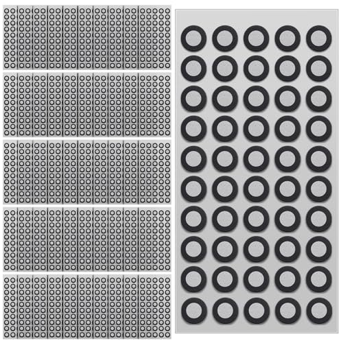 Image of Marspark 50 Sheet 2500 Point 6mm 3D Scanning Markers Dots for 3D Scanner High Accuracy Reflective Reference Adhesive Tracking & Positioning Dots Sticker Diffuse Marker for Industrial Optical Scanning