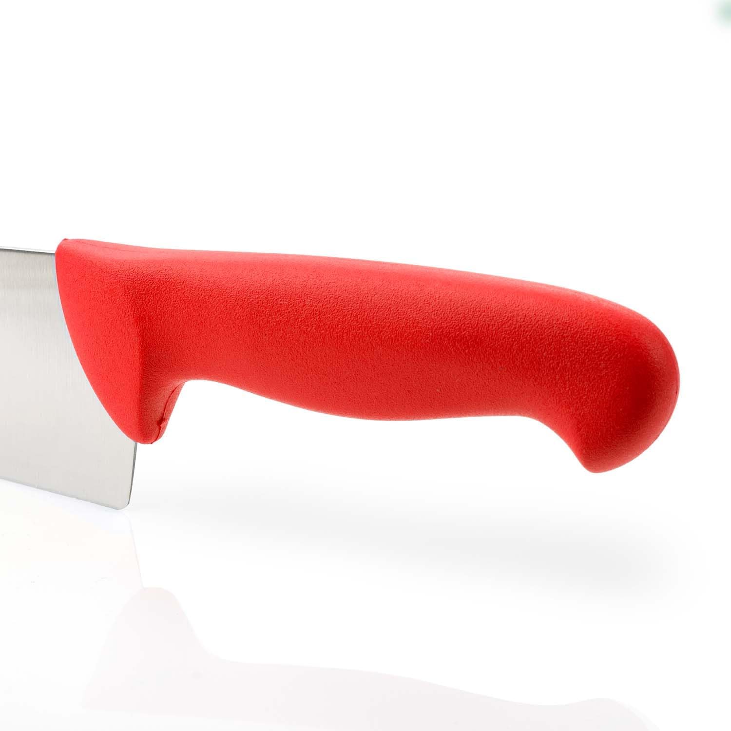 Arcos Butcher Knife 7 Inch Nitrum Stainless Steel and 170 mm blade. Professional Cooking Knife For Cutting Meat, Fish and Vegetables. Ergonomic Polyoxymethylene Handle. Series 2900. Color Red.