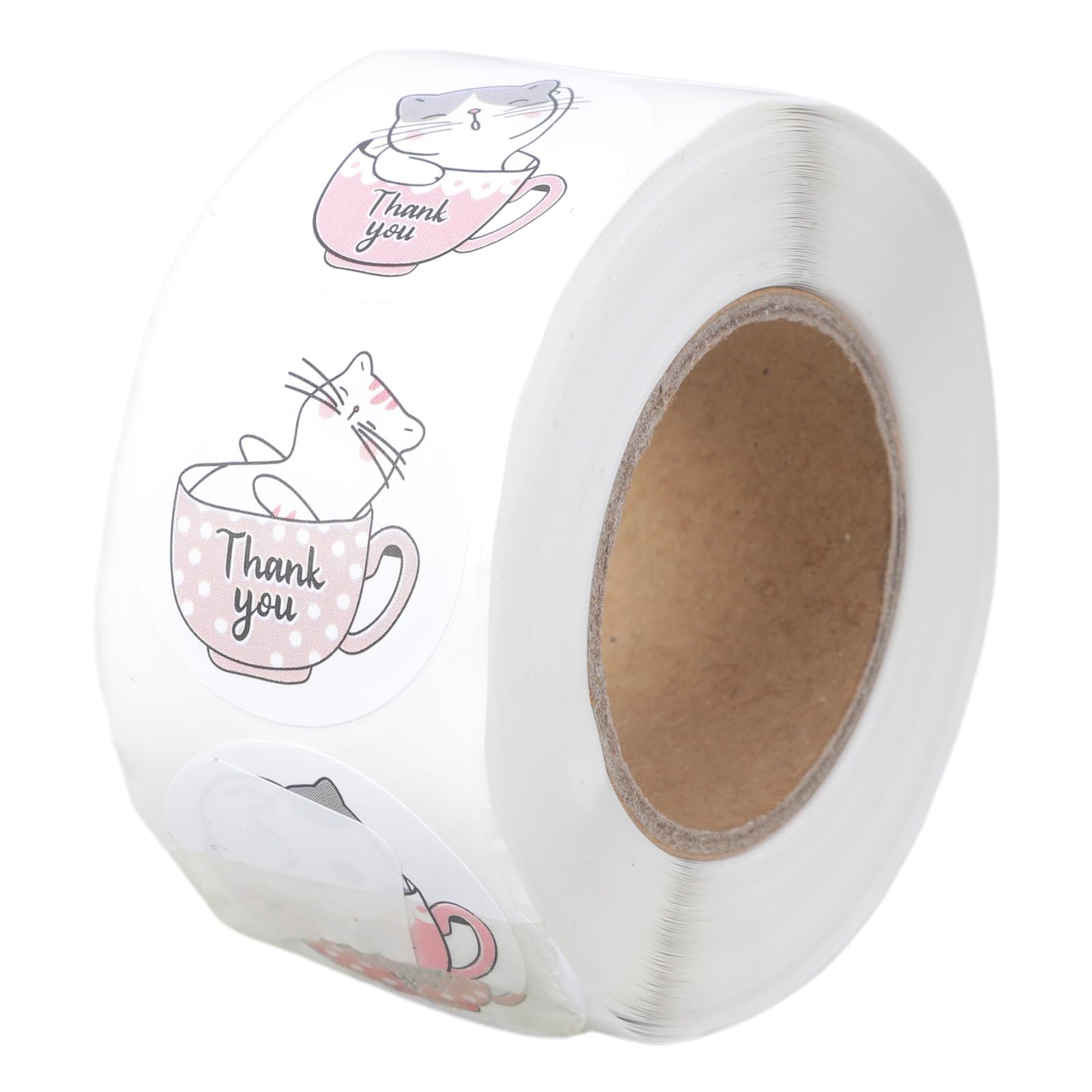 500Counts 25mm Round Thank You Sticker Kitten Thank You Label for Seal Envelope Card Valentines Wedding Supply Sticker Labels Wedding