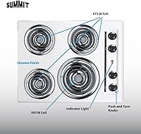 Vista 3 de Summit Appliance WEL03 Placa eléctrica, Color blanco