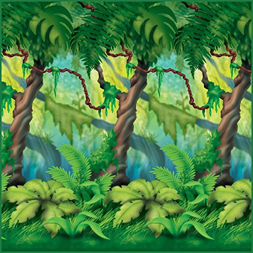 Fondo mural Jungla Beistle, 4 pies x 30 pies miniatura 1