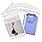 LEOSINDA Clear 100 Pcs Cellophane Bags 9.5 x 11.5 Self Seal Cello Cellophane Bags Adhensive Plastic Bag for Fits A4,Clothing, Decorative Wrappers, Party Favors, Artwork and Small Business Package