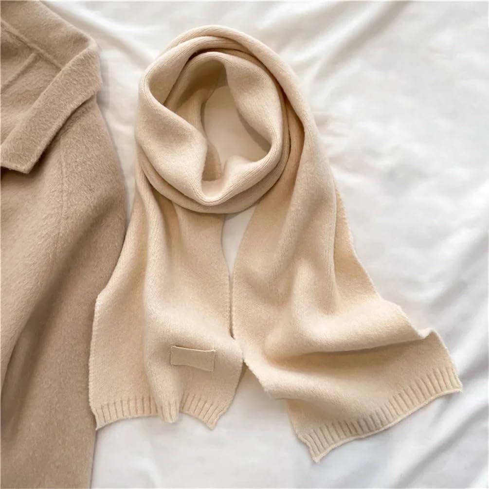 Sciarpe morbide e calde da donna addensano caldo morbido pashmina scialli avvolge tinta unita sciarpa lunga lavorata a maglia