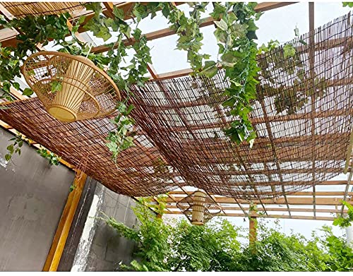 Dlmsdg Bamboo Roll Up Window Blind, Carbonized Reed Curtain, Woven Wood Blinds, Retro Decoration, Matchstick Roll Up Blinds, Natural Decoration Reed Outdoor Patio Shades Roll Up Bamboo Privacy S #TOP2