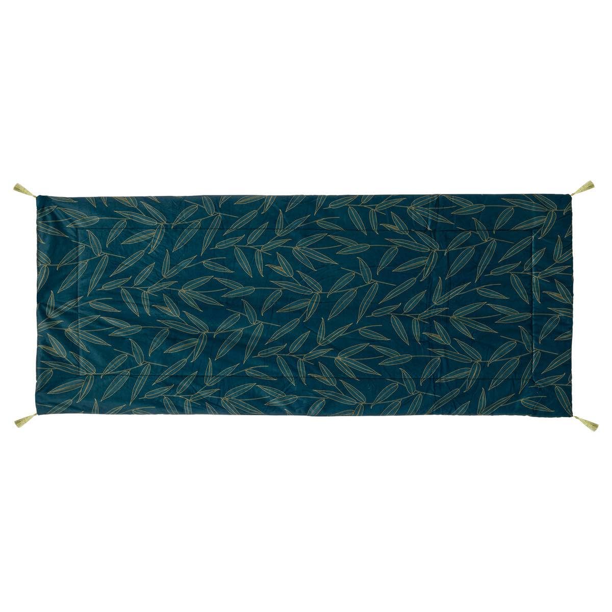 Edredon Couverture en Velours Imprimé Ozie 80 x 180 cm - Atmosphera