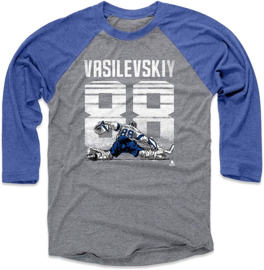 500 LEVEL Andrei Vasilevskiy 3/4 Sleeve Raglan T-Shirt - Andrei Vasilevskiy Retro