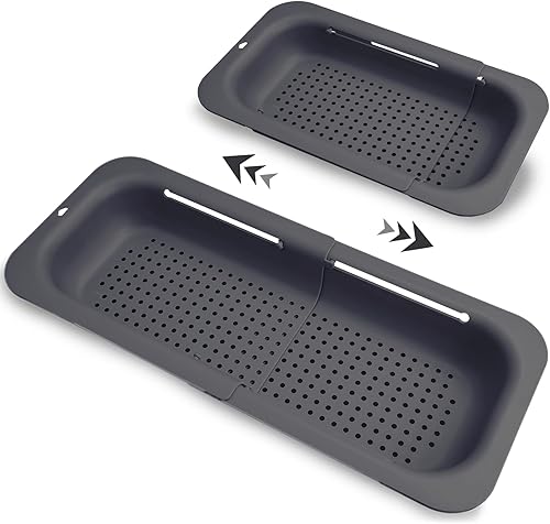 Colador extensible sobre el fregadero, cesta retráctil para fregadero de cocina para lavar verduras y frutas, coladores de alimentos para drenar disponible en Yaxa El Salvador