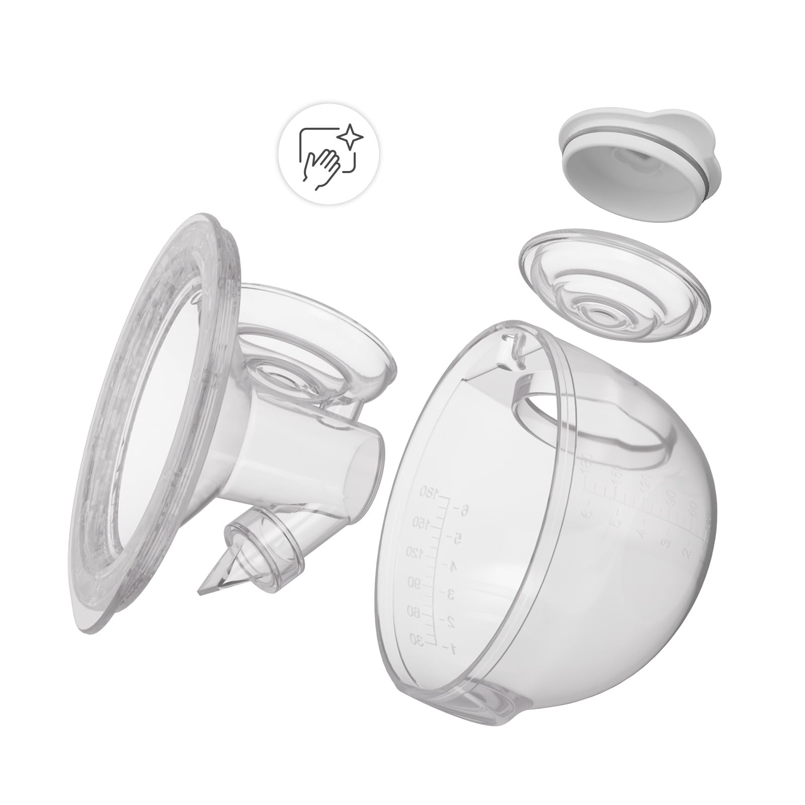 Kinderkraft GentleNest Laktator Elektryczny Podwójny, 3 tryby, 9 poziomów intensywności, funkcja soft-heat, lejki 17-27 mm, bateria 180 min, USB-C, higiena, akcesoria, Złoty