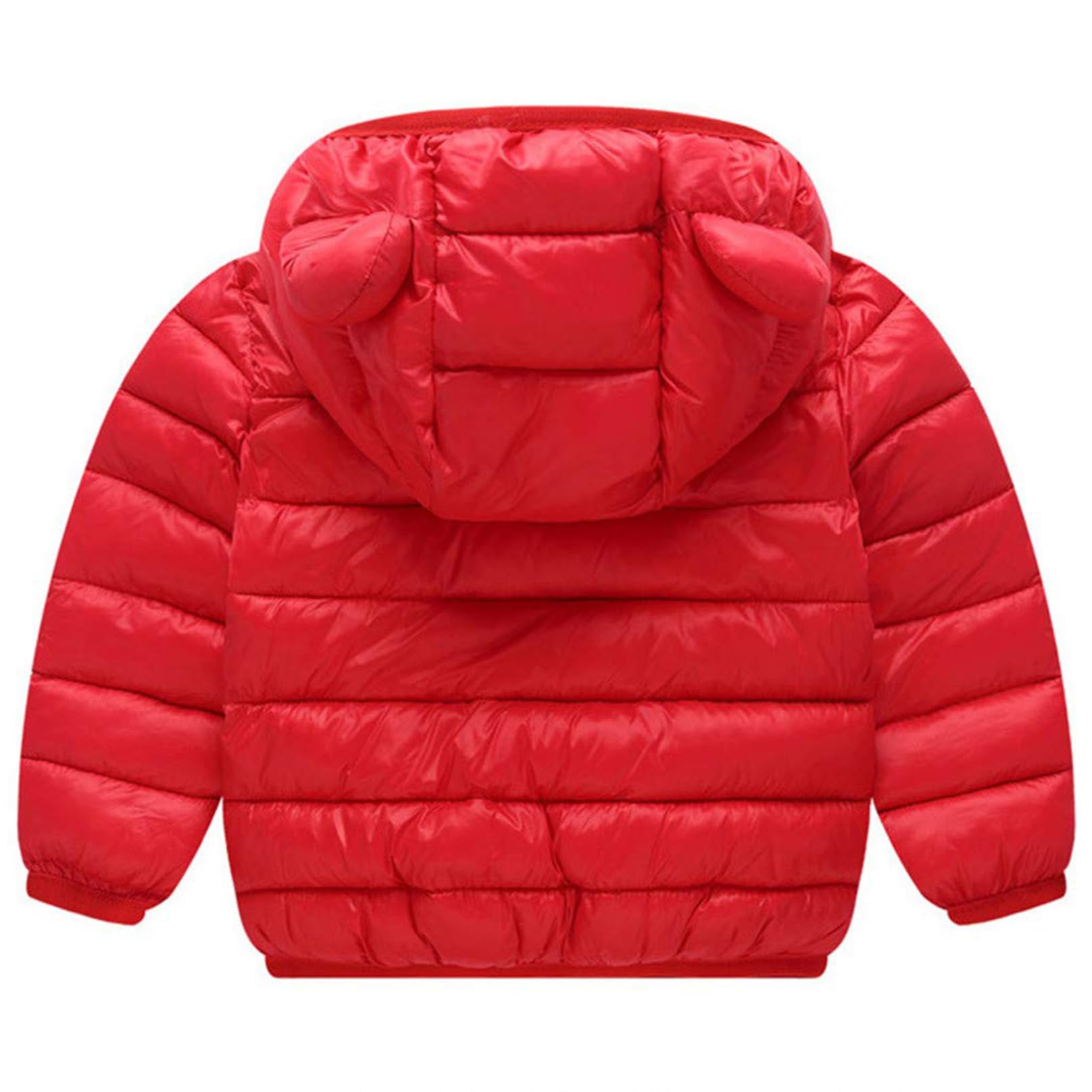MSemis Tuta Sci Bambino Neonato Bambina Completo da Neve Invernale Giacca da Sci Manica Lunga Piumino con Cappuccio e Pantaloni Larghi Tuta da Neve Calda Snowsuit, 1-6 Anni