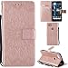 Produktbild Ooboom® Google Pixel 2 XL Hülle Sonnenblume Muster Flip PU Leder Schutzhülle Handy Tasche Case Cover Stand mit Kartenfach für Google Pixel 2 XL - Rose Gold